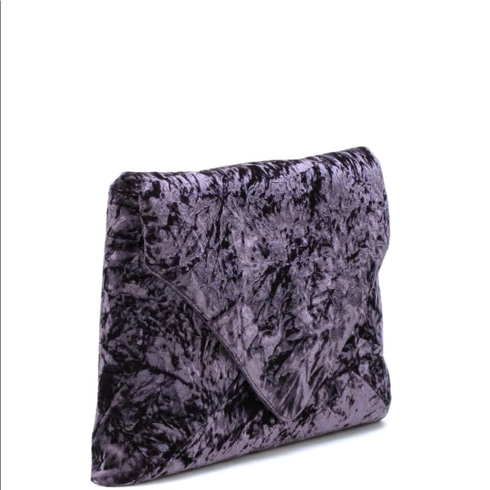 Dries Van Noten crushed velvet bag